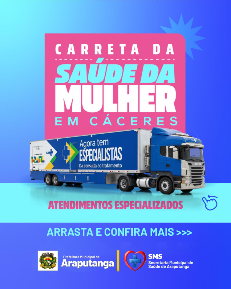 CARRETA DA SAÚDE DA MULHE | AGENDE SEU EXAME